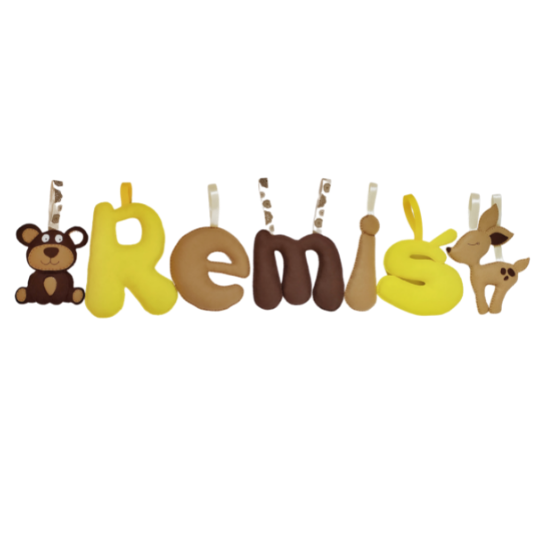 Ozdobne Literki z filcu