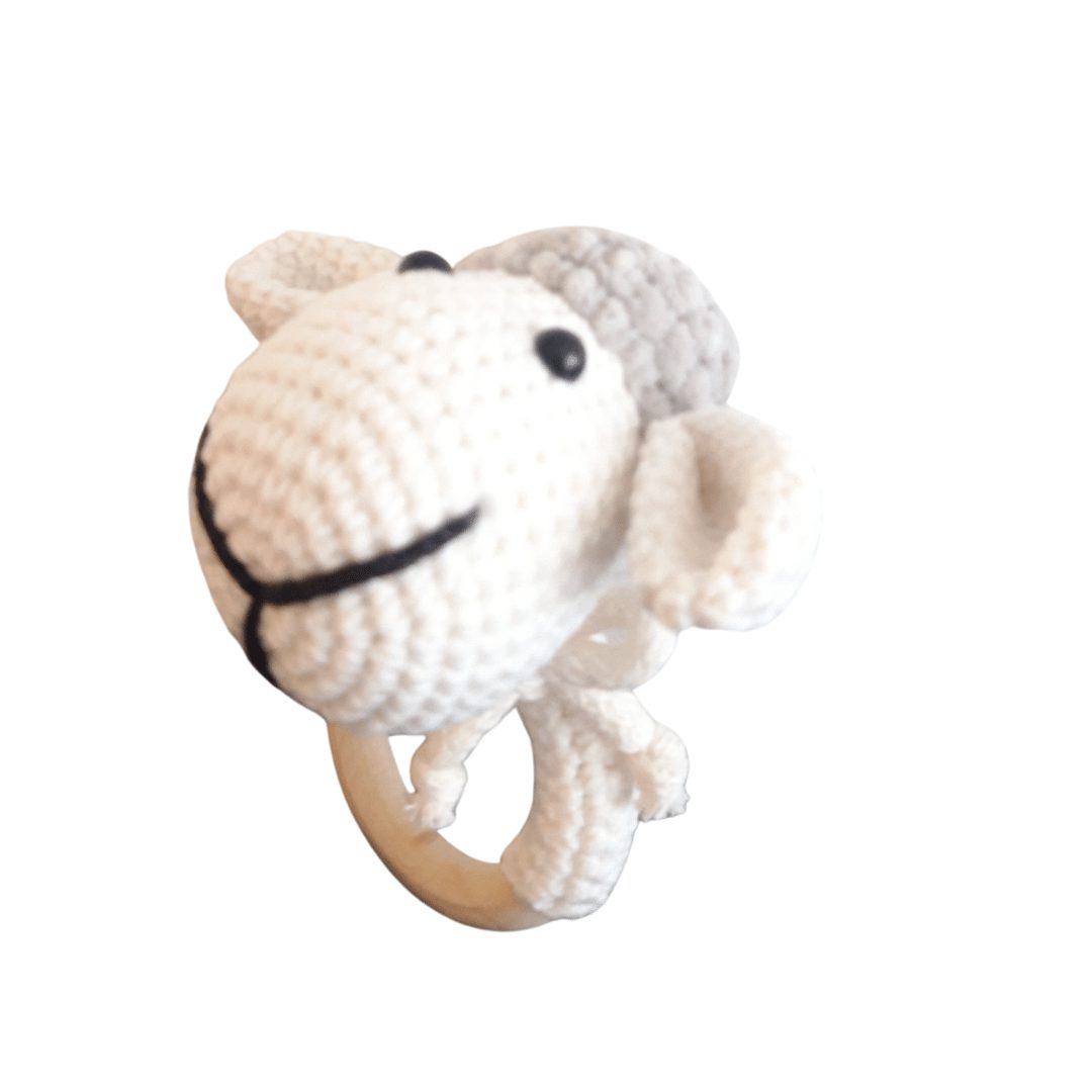 Owieczka - biało-szara grzechotka | Moonio.pl