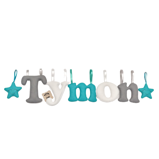 Ozdobne Literki z filcu