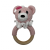 Różowy Miś - grzechotka dla niemowlaka | Moonio.pl