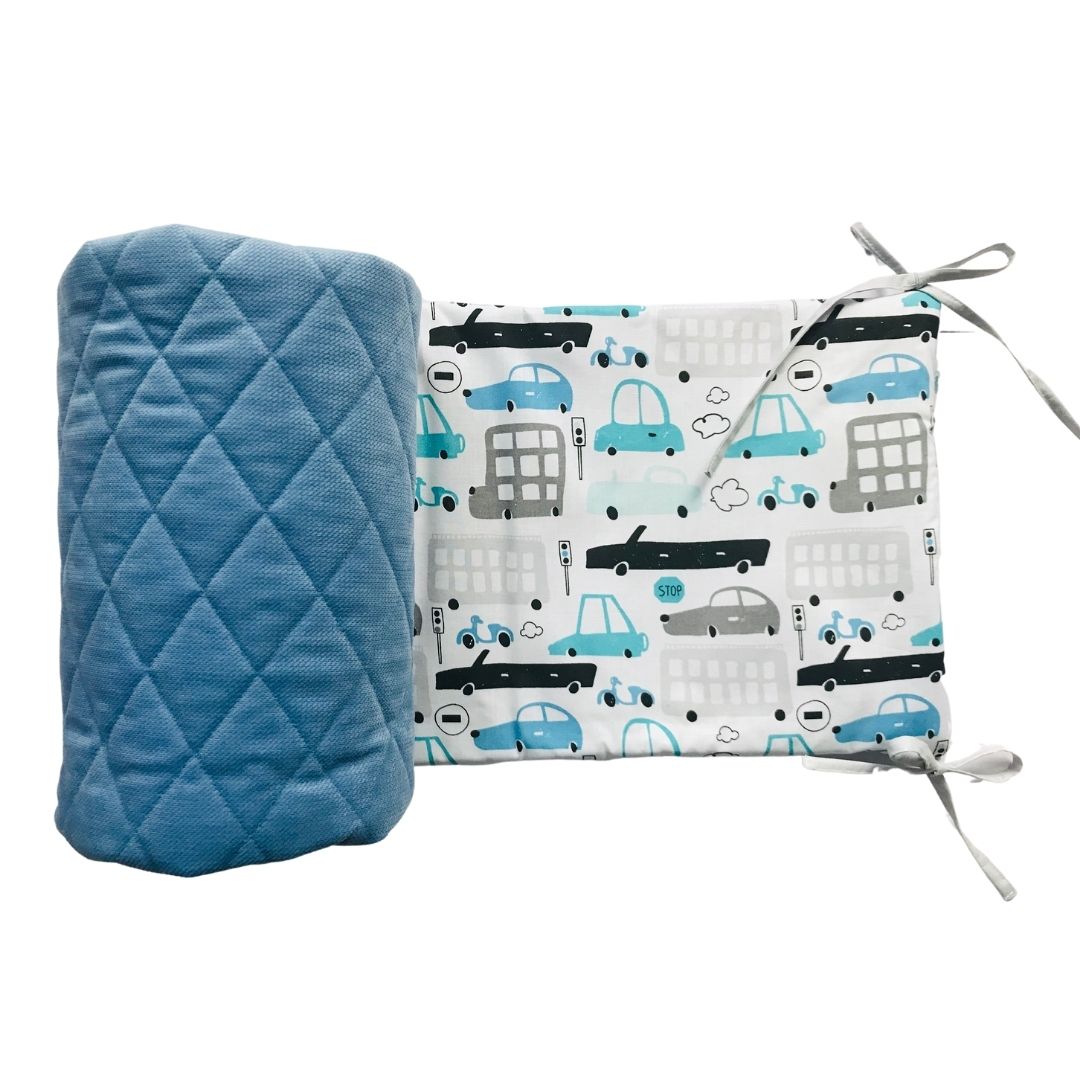 Ochraniacz na szczebelki łóżeczka velvet