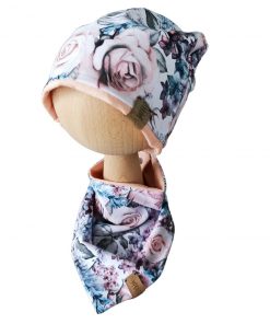 Dwustronna czapeczka Zimowy Ogród