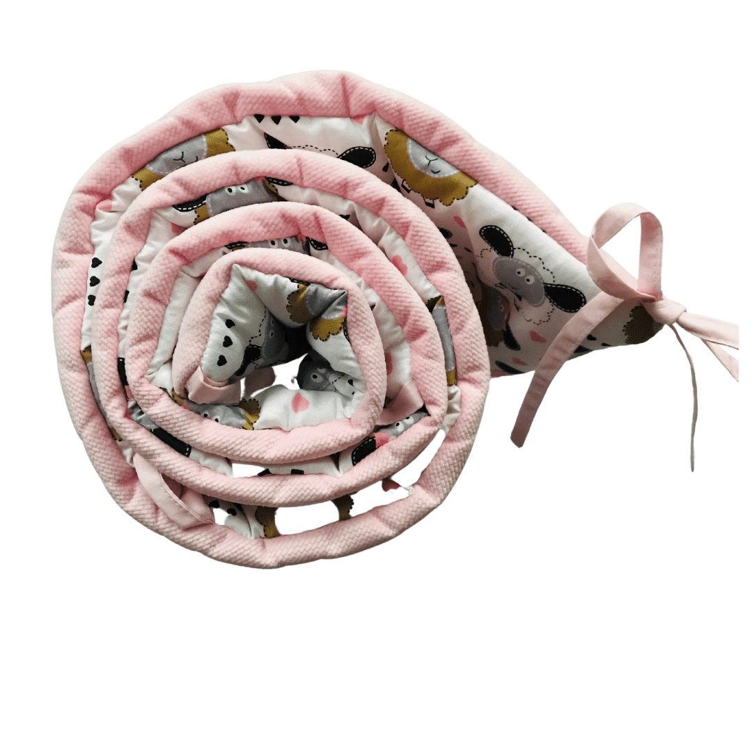 Ochraniacz na szczebelki łóżeczka velvet - obrazek 4