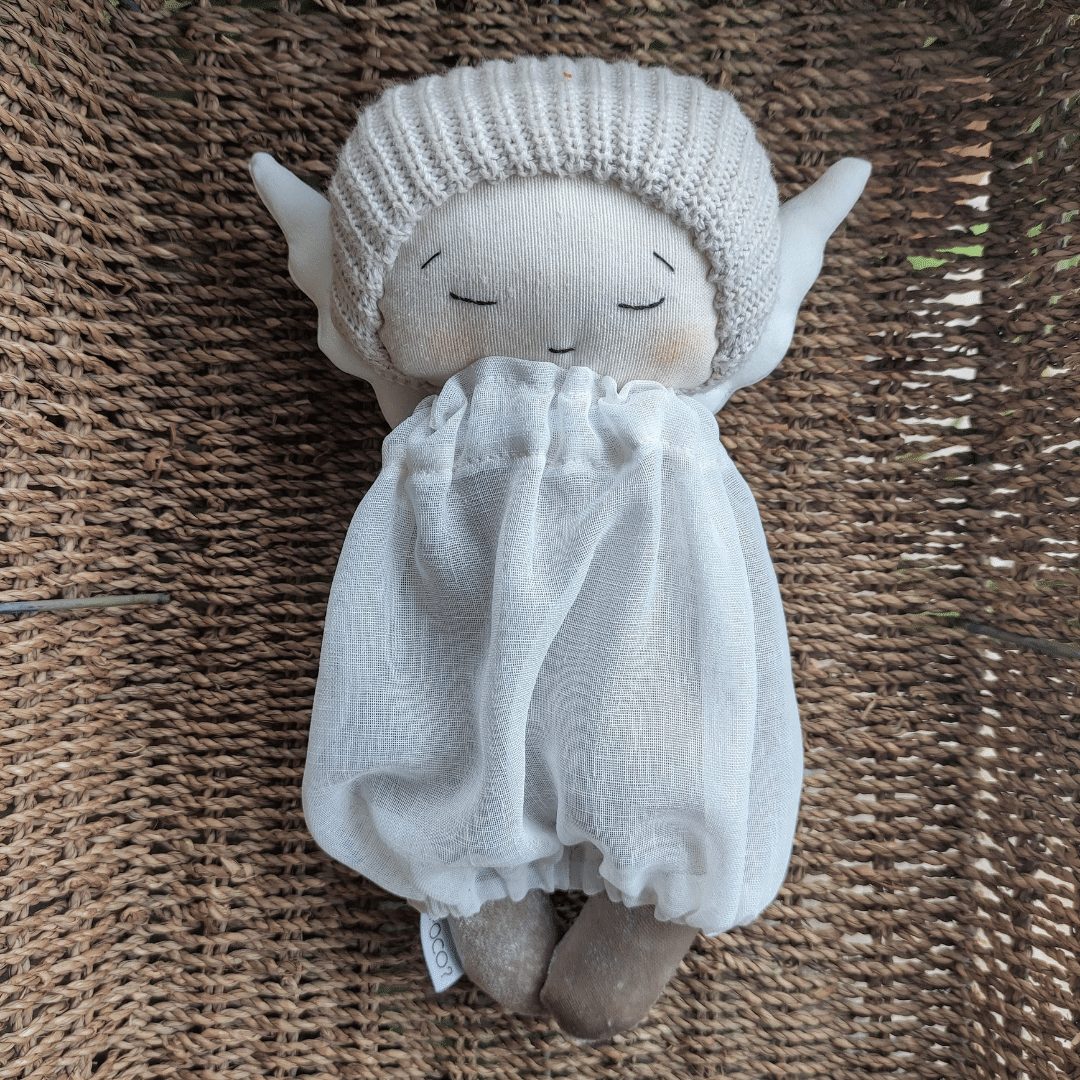 Lalka Anioł Biały chłopiec