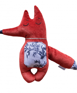 Przytulanka LISEK - szare kwiatki