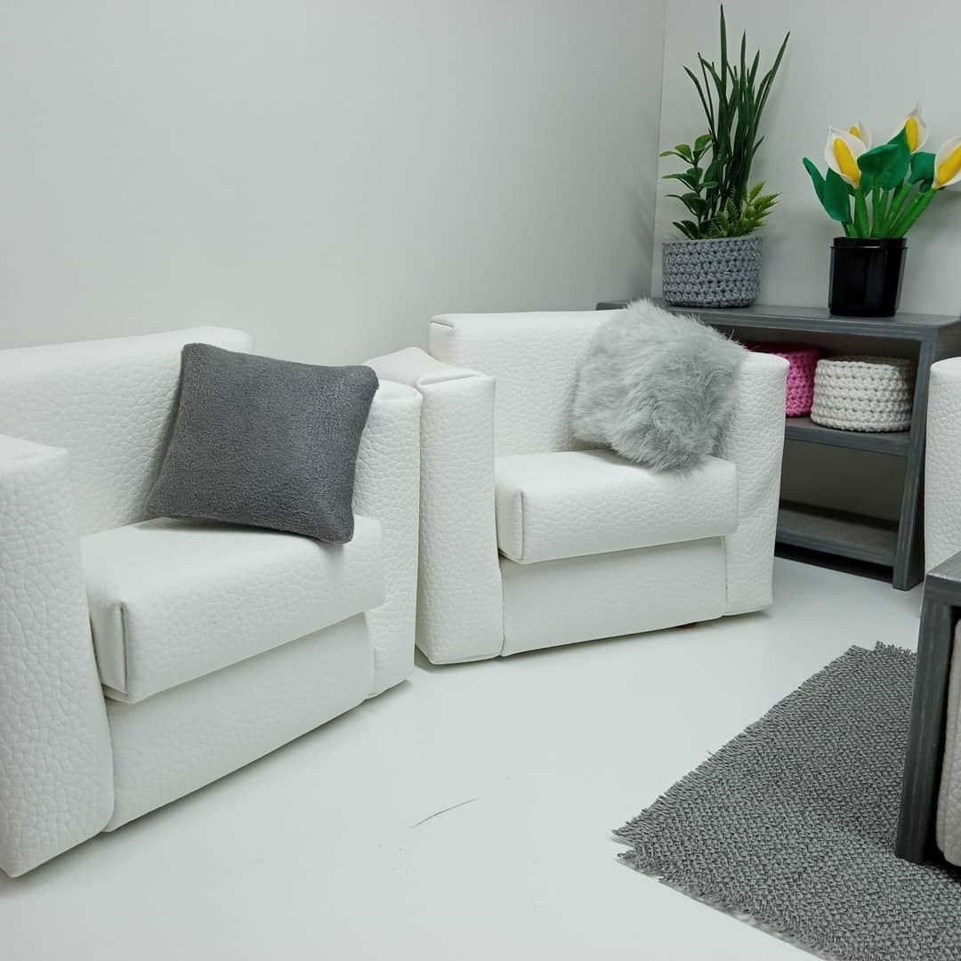 Kolekcjonerskie mebelki i dekoracje - zestaw biały - obrazek 2