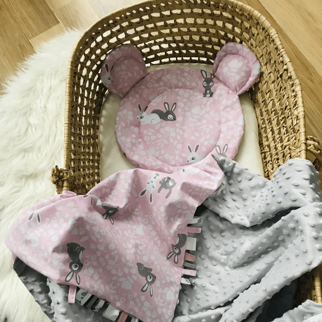 zestaw do wózka w króliczki