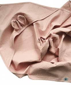 Wafelkowy ręcznik kąpielowy, różowy