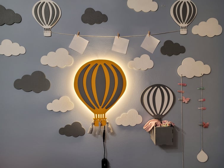 Lampka Balon pomarańczowy