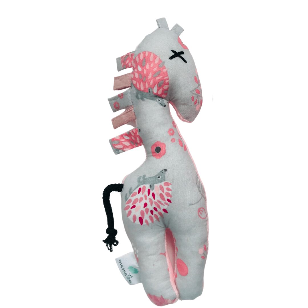 Żyrafokonik różowy w jeżyki